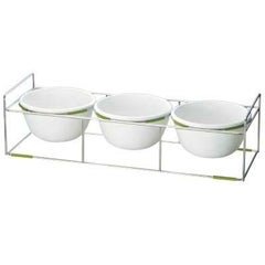 ワイヤースタンドセット with ボール28cm (磁器)_グリーン