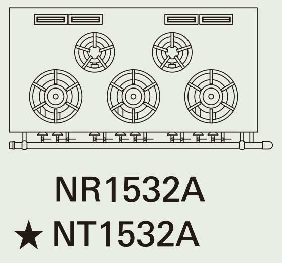 【新品】 タニコー ガスレンジ【アルファーシリーズ】 NR1532A 幅1500×奥行750×高さ800 都市ガス/LPガス トップバーナφ190×3・φ125×2、オーブン数：2 【送料無料】