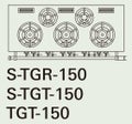 【新品】 タニコー ガステーブル【スタンダードシリーズ】 TGT-150 幅1500×奥行600×高さ800 都市ガス/LPガス トップバーナφ180×3・φ125×2【送料無料】