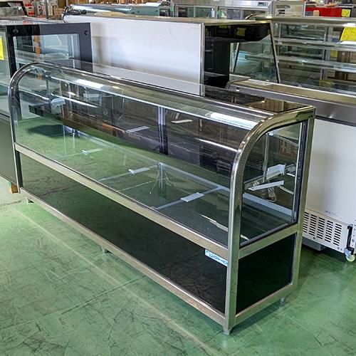 【業界最長1年保証】ケーキショーケース 大穂製作所 GHCU-sea-2100B 幅2100×奥行500×高さ995 【三芳製パン機械専門店在庫】