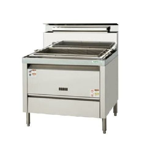 【タニコー】角型うどん釜・湯がき槽付湯煎器 TGKU-75 幅750×奥行600×高さ800 都市ガス/LPガス