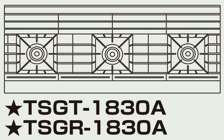 【新品】 タニコー ガステーブル【ウルティモシリーズ】 TSGT-1830A W1800×D750×H800 都市ガス/LPガス トップバーナφ190×3 【送料無料】【プロ用】