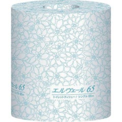 エリエール エルヴェールトイレットティシューシングル65m個包装ミシン目入り