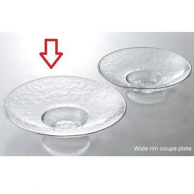 ワイドリムクーププレート 28.5cm_クリアプラチナライン