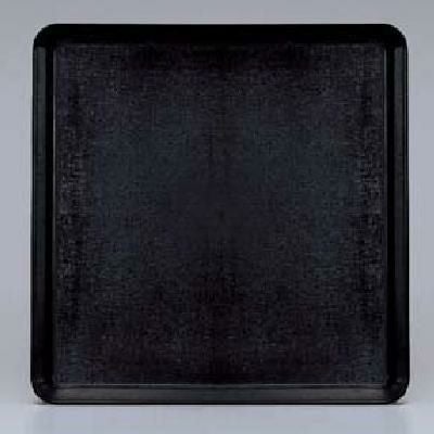メラミン食器 お盆 マックストレー 角盆(シボ付) 黒