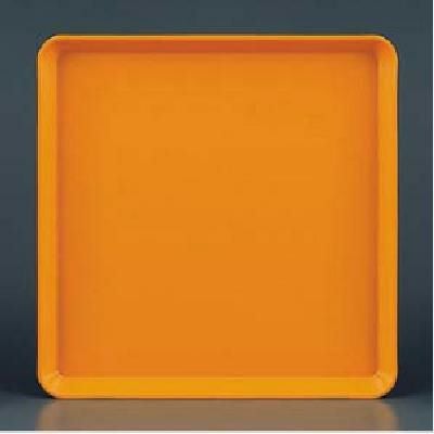 ポリプロトレー 角盆(シボ付) オレンジ
