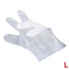 サクラメン手袋 デラックス(100枚入)L ホワイト 35μ