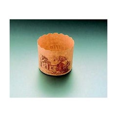 ハウス柄 マフィンカップ(100枚入)茶 M-404
