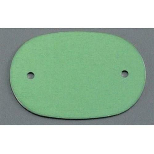 アルマイト ネームプレート小判型(10枚入)378-B グリーン