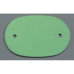 アルマイト ネームプレート小判型(10枚入)378-B グリーン