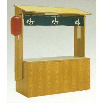 組立式屋台 化粧合板仕様 11-457-2 幅1800×奥行800×高さ2100(mm) 【送料別】