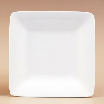 メラミン食器 角皿 スクエアプレート 正角皿 ホワイト/ビュッフェ取皿