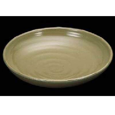 みさと 23cm深皿 緑泥
