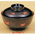 ミッフィー 汁椀(蓋) 黒内朱