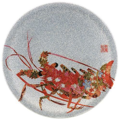 A150寿司皿シルバーパール千代紙伊勢海老/業務用/新品/小物送料対象