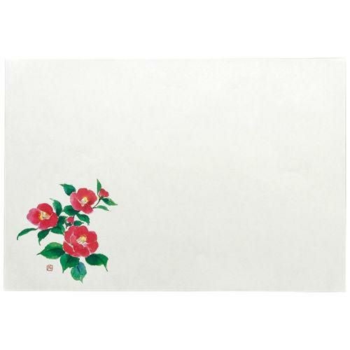 紙)尺3和紙マット(Eタイプ)椿(100入)