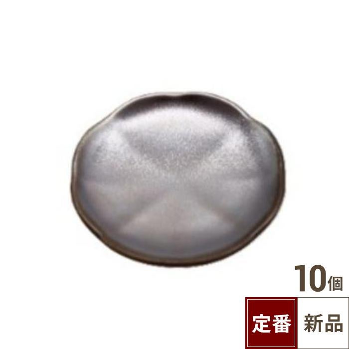 【飲食店定番】花型箸置 プラチナ (4.7cm) 10入