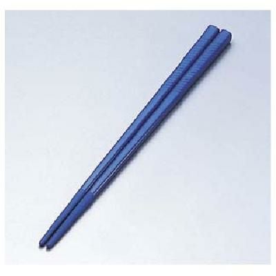 18cm彫刻入箸(すべり止め) ブルー