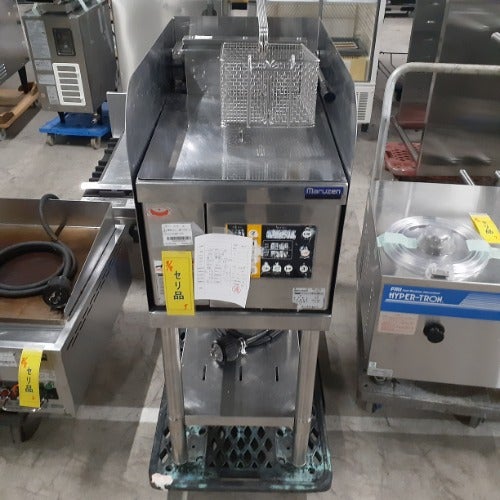 中古】卓上電気フライヤー マルゼン MEF-13TD 幅350×奥行600×高さ300