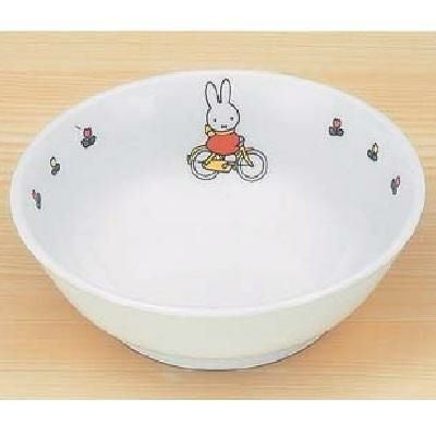 CM-51C 【関東プラスチック】 子供食器 ミッフィー miffy's bicycle ラーメン鉢 miffybicycle