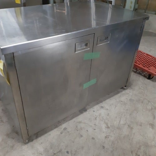 中古】作業台 扉付き BGなし 幅1200×奥行700×高さ800 【送料別途見積