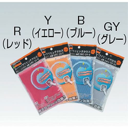 TRUSCO スーパーワイピングクロス 300mm×300mm グレー