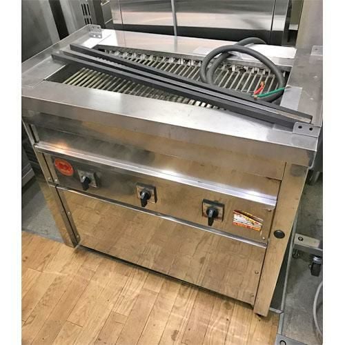 業界最長1年保証】【中古】電気式焼物器 ヒゴグリラー 3P-215 幅890