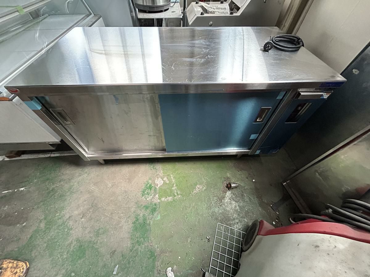 【即日配送可能】電気ディッシュウォーマーテーブル 片面式 マルゼン MEWD-157 幅1500×奥行750×高さ800 三相200V