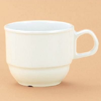 M-1335 【関東プラスチック】 メラミン洋食器 ブラン スタックマグカップ ホワイト
