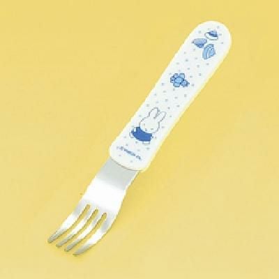 M-1409DM 【関東プラスチック】 子供食器 ミッフィー dots miffy フォーク ブルー dotsmiffy