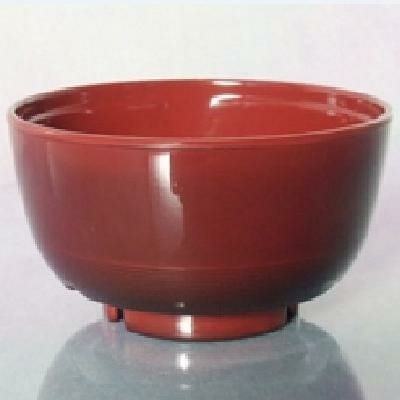 M-2280 【関東プラスチック】 メラミン和食器 汁椀 汁椀(身) 溜内朱
