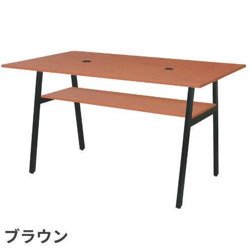 【組立品】ハイワークテーブル ASO-WH1812B (黒脚) 6色展開 【KOEKI】 幅1800×奥行1200×高さ1000(mm)//