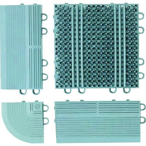 コンドル エバック 屋外用マット ライナーハードマット 本駒 グレー