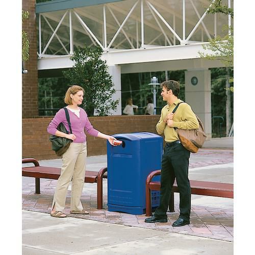 ラバーメイド プラザコンテナ ボトル/缶廃棄用 ブルー