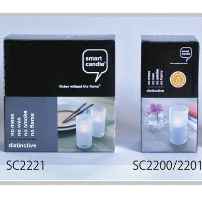 トールグラスキャンドル ホワイト（2個セット） ELUX ()