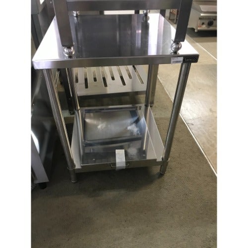 中古】作業台 炊飯台車付き タニコー 幅600×奥行600×高さ800 【送料