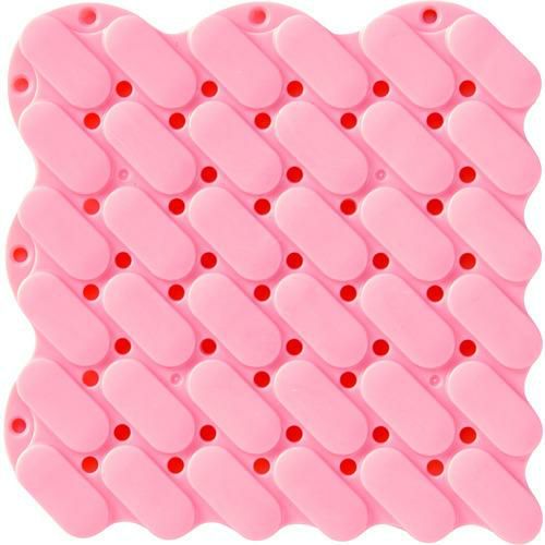 TRUSCO 抗菌・防炎ジョイントスノコ 素足用 ピンク