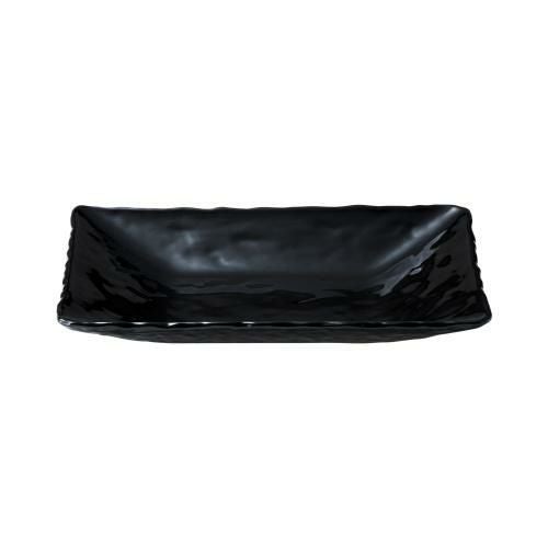 トライタン 長角皿(中)黒