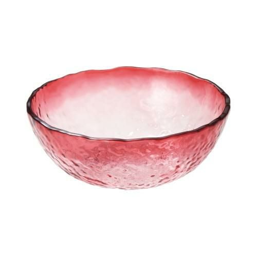 トライタン 中鉢 クリアレッド