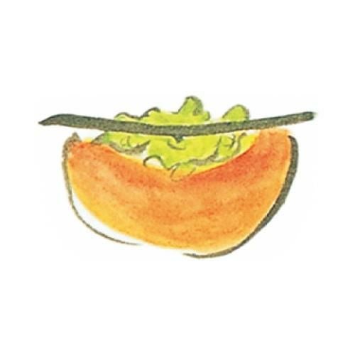 耐油懐敷 12角 柿(1000枚入)