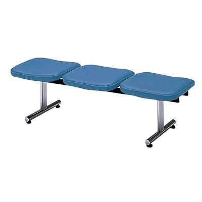 ロビー用チェア 3人用背なし/布張り