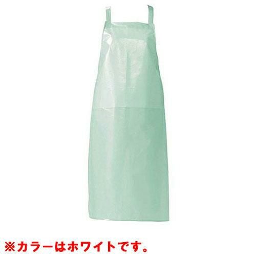 ジャブエプロン 胸当タイプ E1501-0 ホワイト