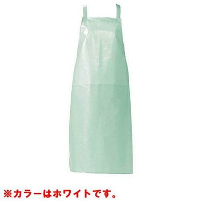 ジャブエプロン 胸当タイプ E1501-0 ホワイト