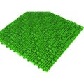 ミヅシマ クロスラインマットエース 150×150 緑