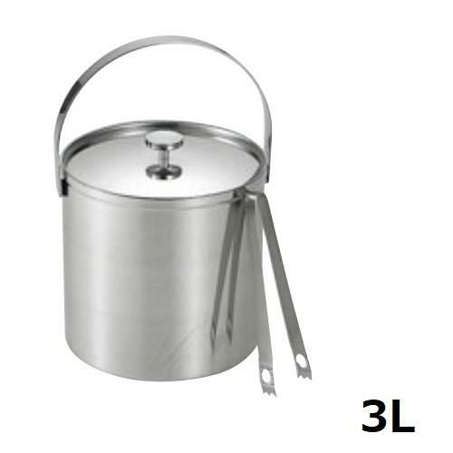 アイスペール 蓋付(トング付) ミスタースリム 18-8 大