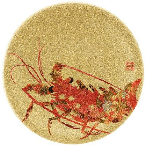 A150寿司皿シルバーパール千代紙伊勢海老/業務用/新品/小物送料対象