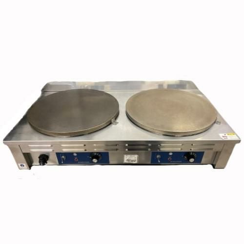 電気クレープ焼器 2連 CM-410HW 幅900×奥行450×高さ180mm
