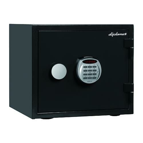 クリスタルシリーズ　耐火・耐水デザイン金庫 A119R3WR/BLACK