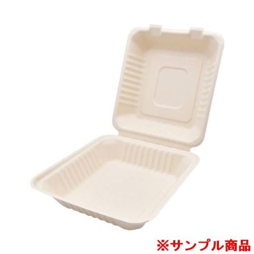 【サンプル】パックスタイル バガス容器 新BBランチ 200-220 1枚