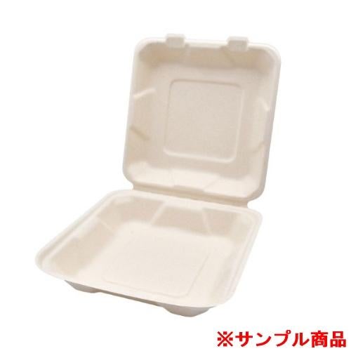 【サンプル】パックスタイル バガス容器 新BBランチ 200-200 1枚